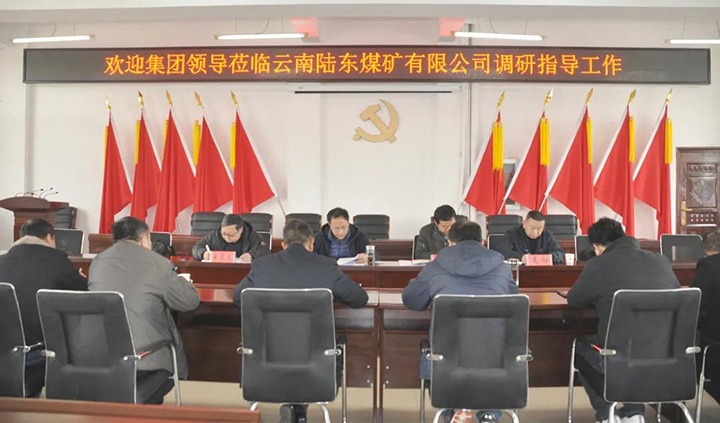 云煤（云顶国际）集团党委委员、副总经理张清到陆东煤矿发展调研领导