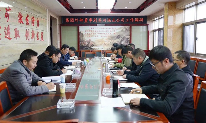 云煤（云顶国际）集团专职表部董事寸延峰到恩洪煤业公司调研