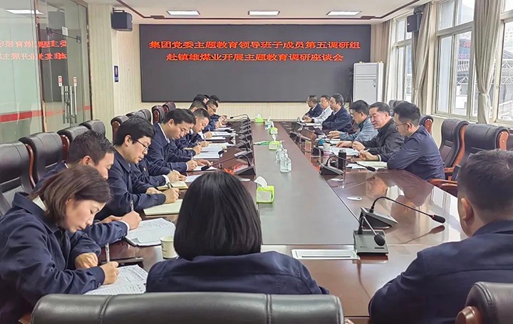【主题教育】云煤（云顶国际）集团党委委员、纪委书记、监察专员覃崇辉到镇雄煤业公司发展主题教育调研
