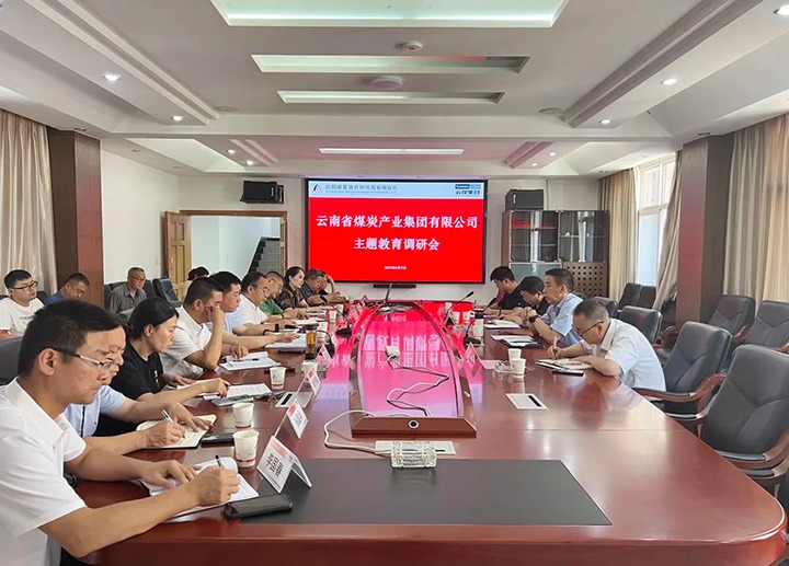 【主题教育】云煤（云顶国际）集团党委副书记、工会主席王鑫一行到昆明煤炭设计钻研院发展主题教育调研