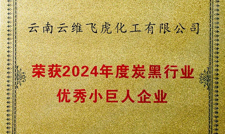 荣誉加冕，将来可期！云维飞虎公司荣膺“中国炭黑行业优良幼巨人”